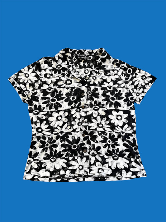 90s Anxiety Cafe Flower Top