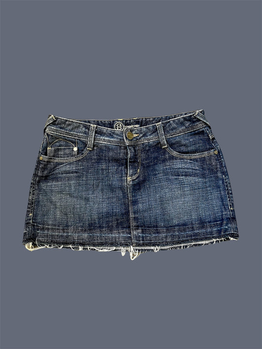 Y2K Bebe Mini Denim Skirt