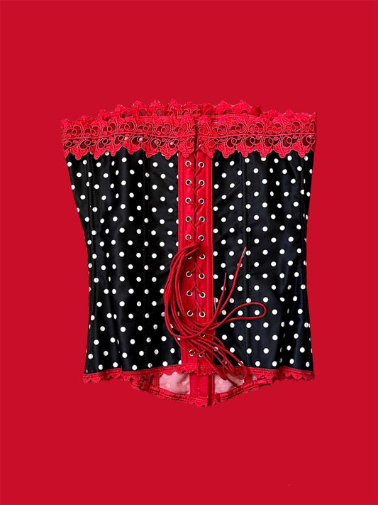 Y2K Fredricks Of Hollywood Polka Dot Corset