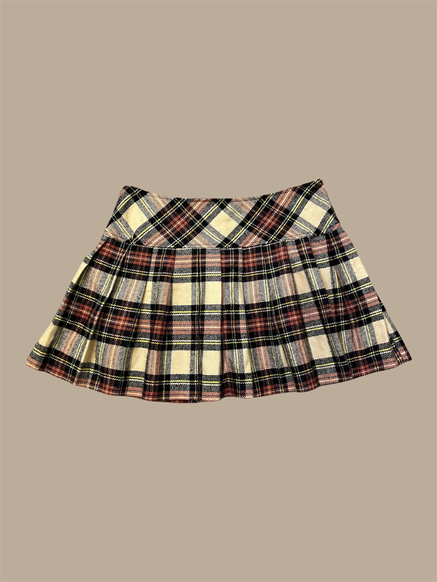 Y2K Canal Mini Plaid Pleated Skirt