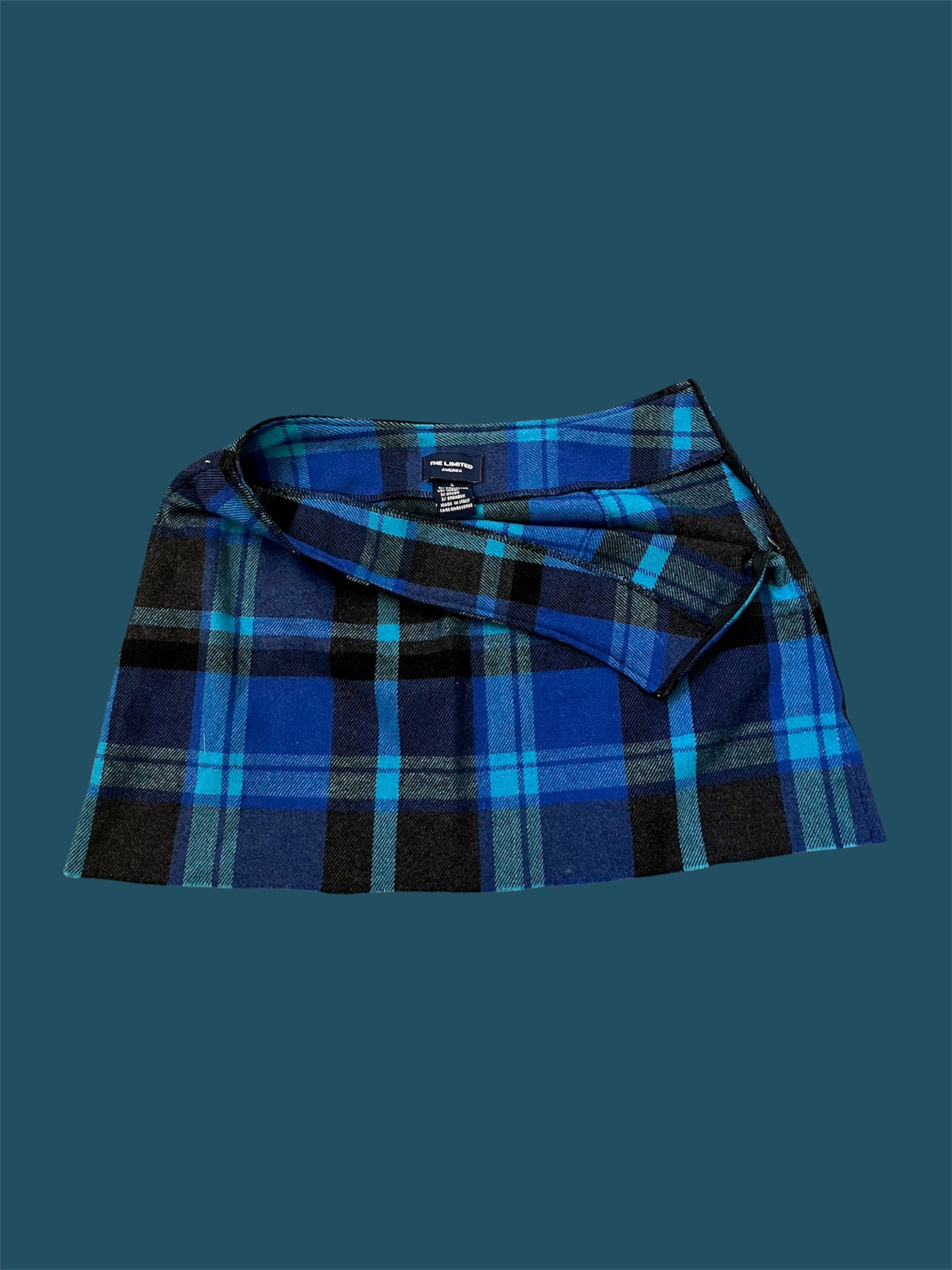 90s The Limited Plaid Mini Skirt