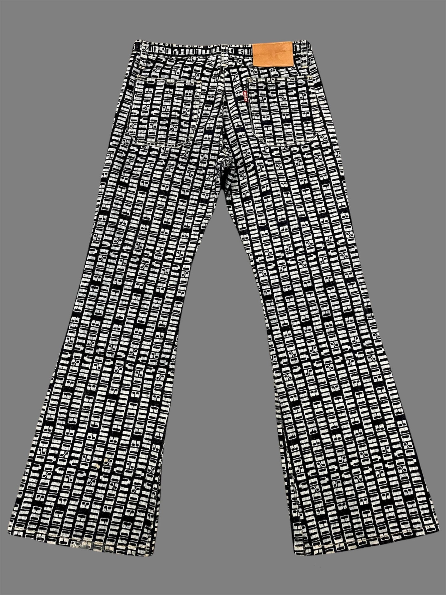 Ozone Community Hysteric Glamour All Over Print Denim Flares