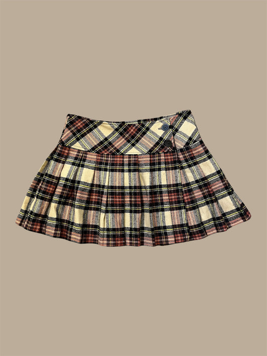 Y2K Canal Mini Plaid Pleated Skirt