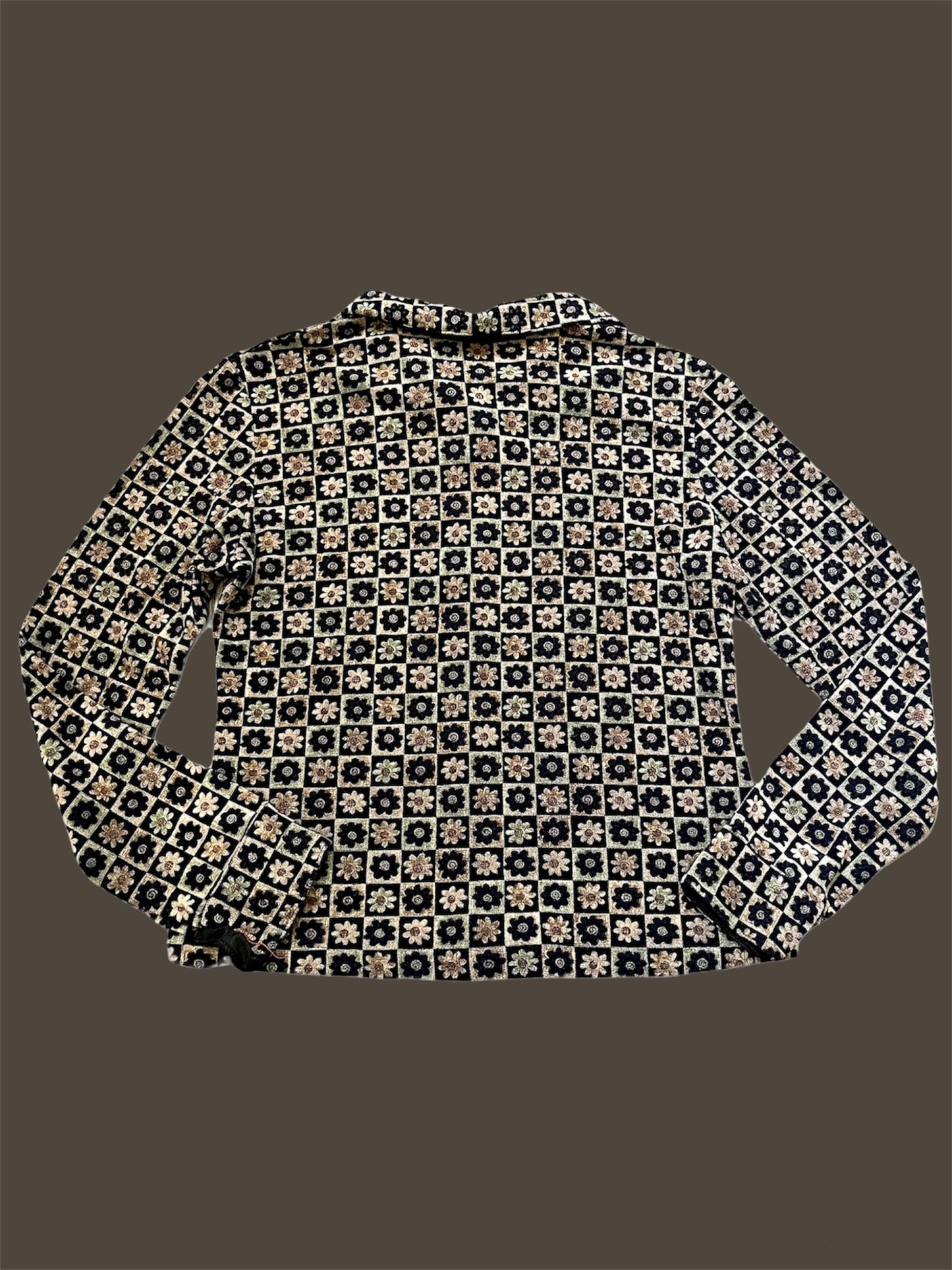 90s All Over Print Tonal Flower Longsleeve